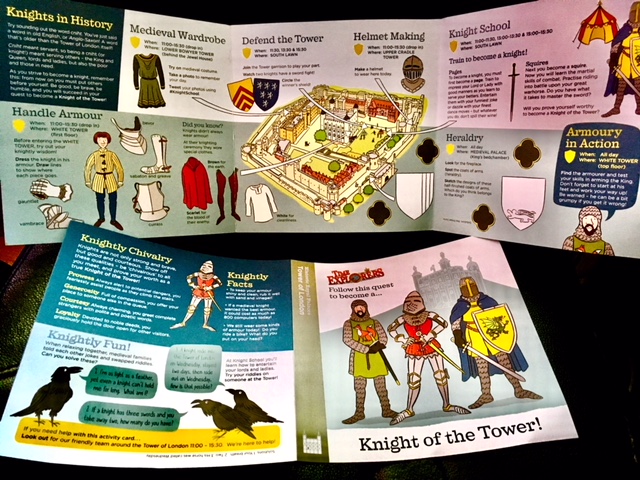 The Tower of London Knight school leaflet londonmums magazine review