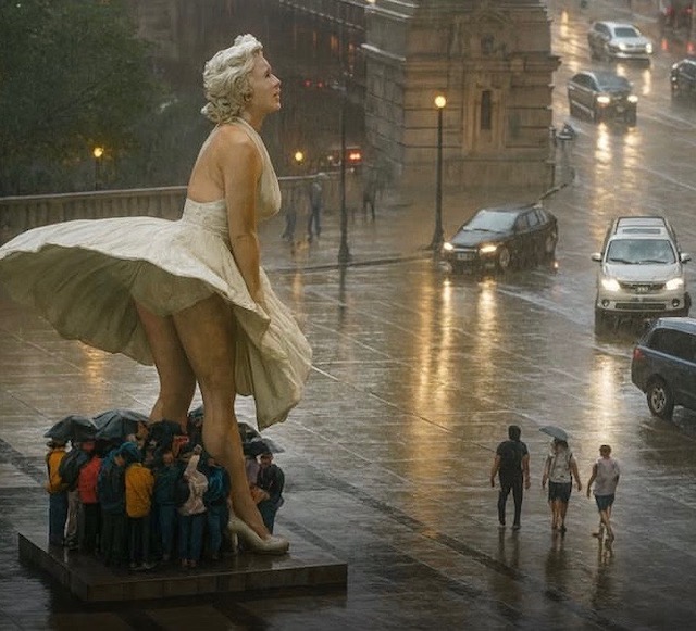 Marilyn Monroe Still lifting skirts and spirits - or just stirring debate? the seven year itch movie scene