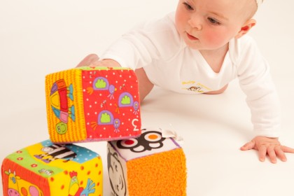 early childhood development - baby playing