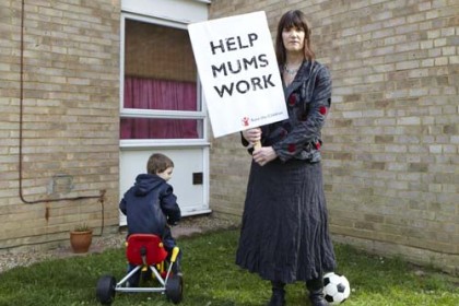 poor working mums