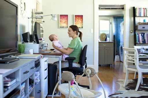 Mumpreneur with pre-school children