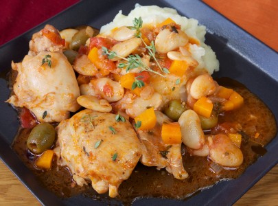 Chicken with butter beans