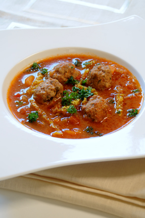 Spicy Meatball Soup recipe