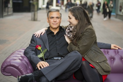 george clooney at Madame Tussauds, London