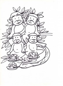 Giovanna Bindi illustration monkeys 3