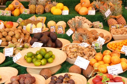 market healthy food eating
