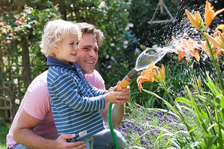 Family portraits father and son