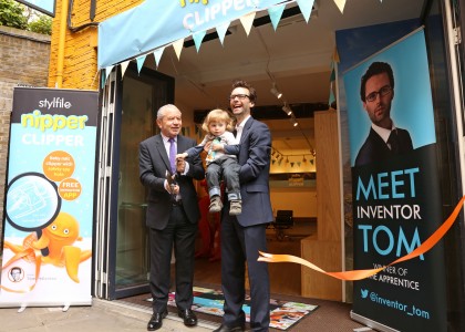 Lord Sugar and Apprentice winner Tom Pellereau test out their la