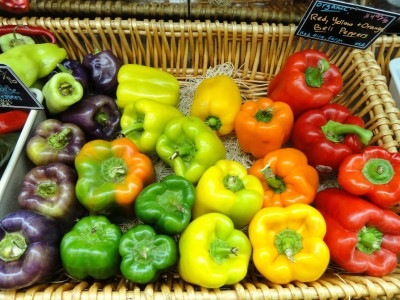 peppers vegetables shopping grocery