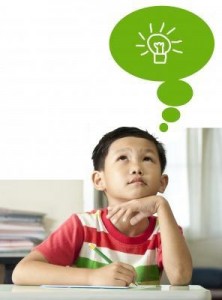 creative kid thinking