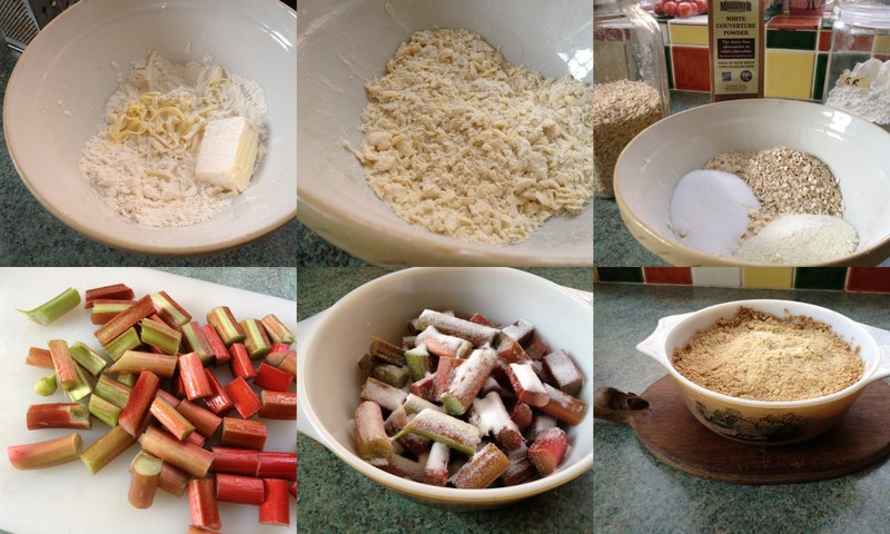 recipe Step by Step White Chocolate Crumble