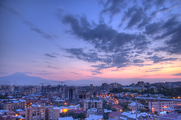 yerevan-Landscapes at dusk