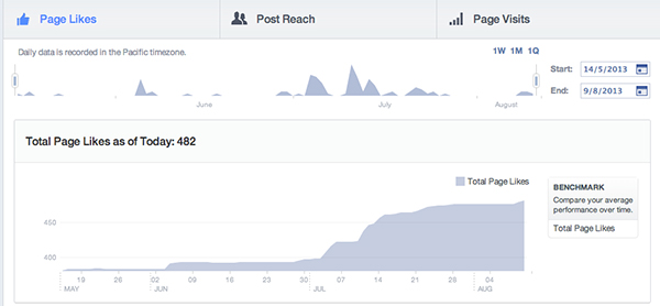 Facebook insights page likes