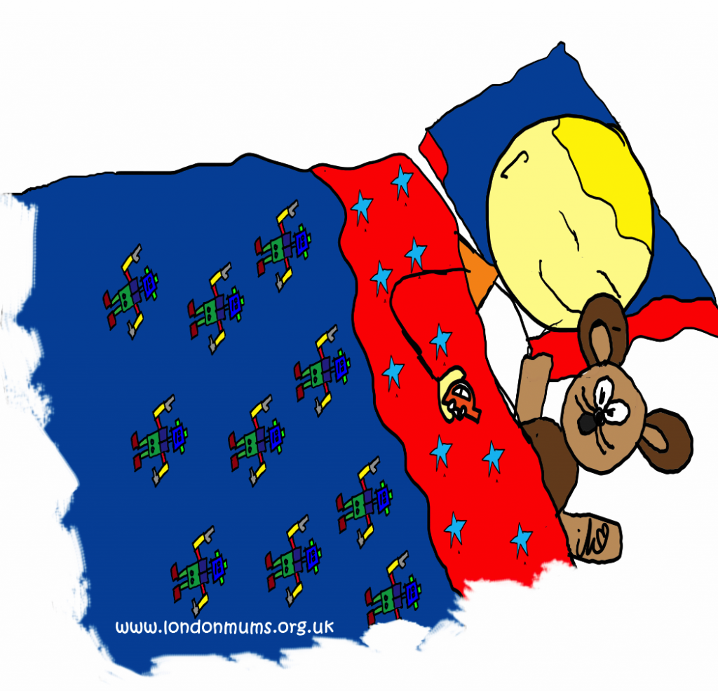 child sleeping illustration irene