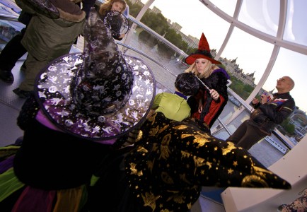 halloween london eye witch