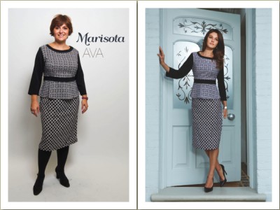 marisota b&W dress collage