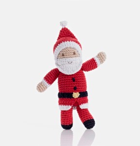 xmas Pebble fair trade Santa cotton crochet