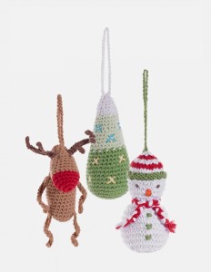 xmas Pebble fair trade cotton crochet Xmas figs