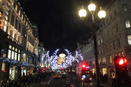 Regents street xmas lights 2013