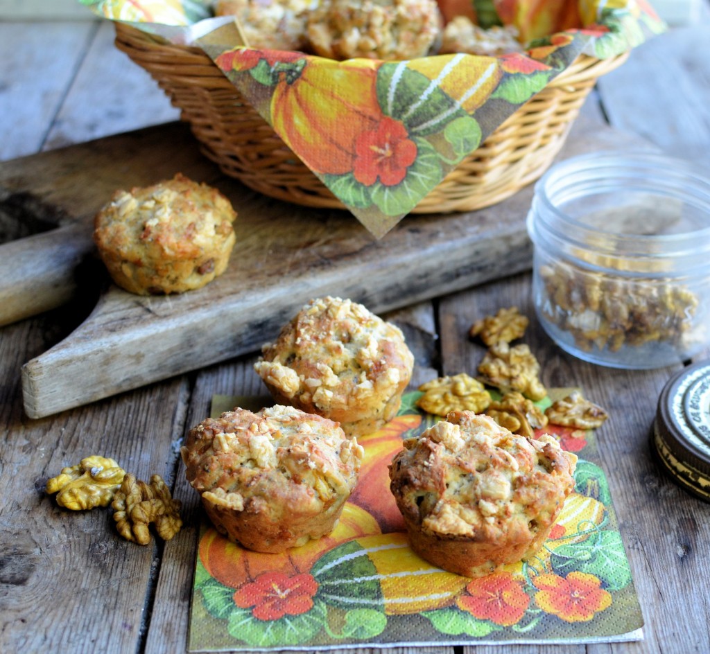 recipe Pumpkin, Walnut & Poppy Seed Muffins with Cheddar Cheese (6)