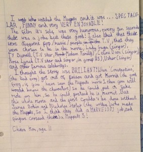 London mums MUPPETS REVIEW BY CHILD CHIARA