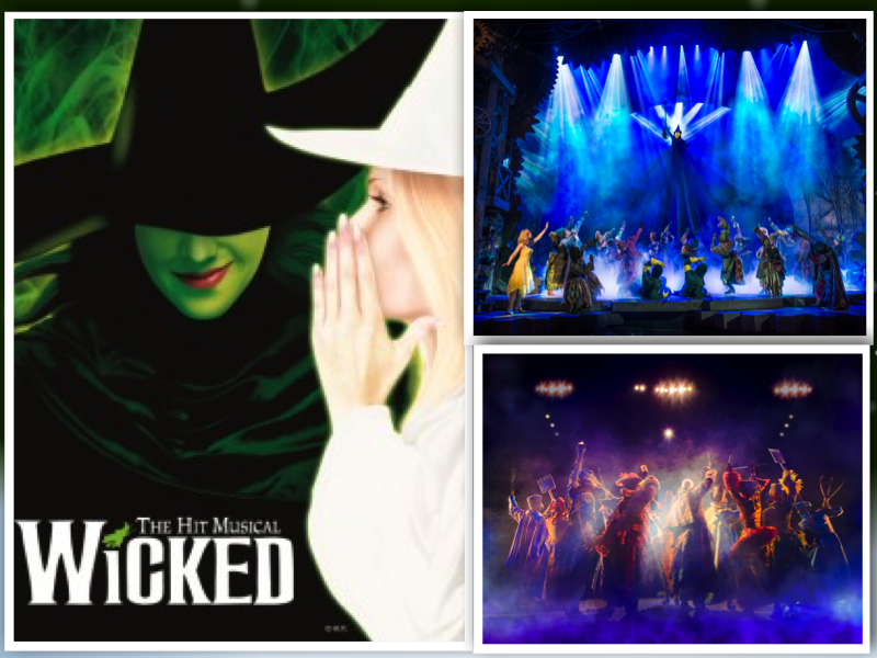 Wicked west end show London Mums collage
