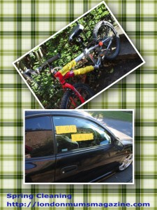 spring cleaning post it notes fan