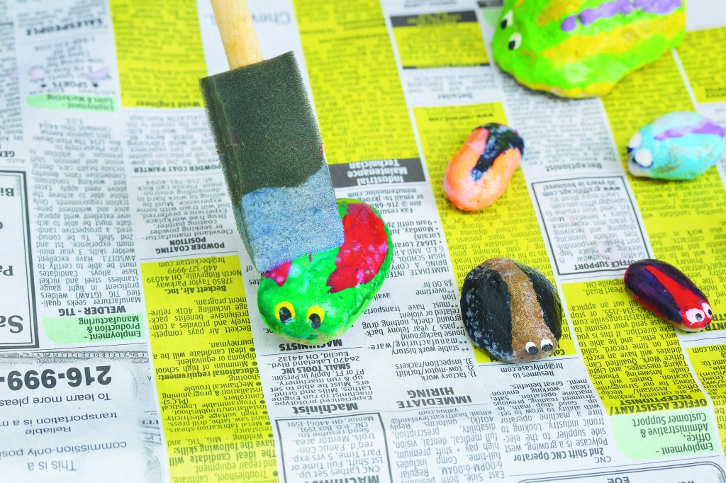 Gardening Lab for Kids Rock bugs