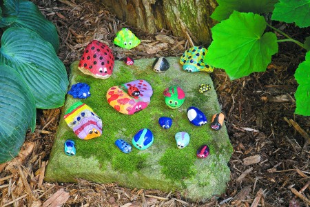 Gardening Lab for Kids Rock bugs