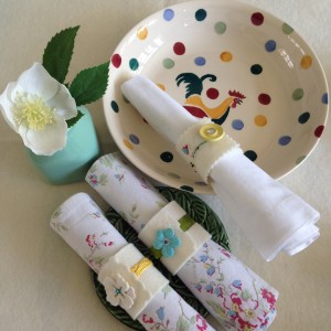 preparing the Easter Table