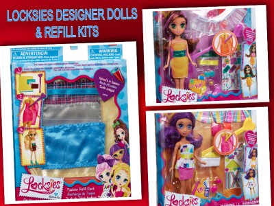 Locksies designer dolls and refill collage