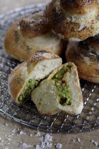 © Copyright Michael Powell. 17 Cow Lane, Tealby, Lincs. LN8 3YB. 01673 838040. Pea & cheese bread.