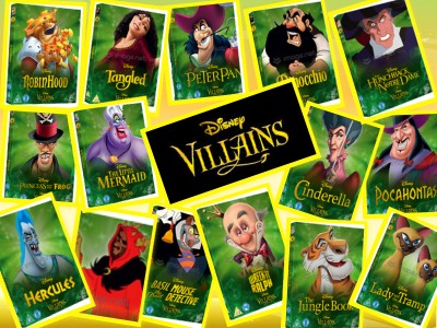 disney villains collage