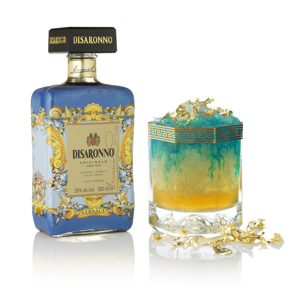 DISARONNO Wears VERSACE bottle and cocktail