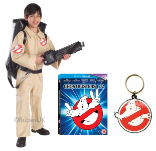 ghostbusters kids costume and keyring
