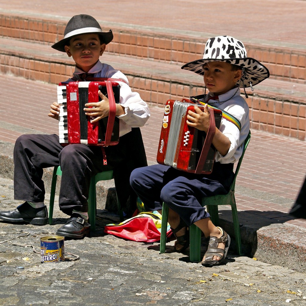 children kids playing accordeon argentina