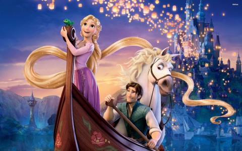 tangled disney cartoon-wallpaper