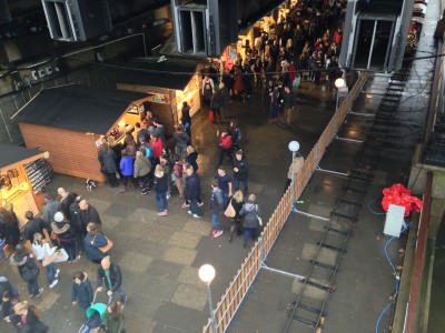 Christmas in London 2014 Southbank market & train
