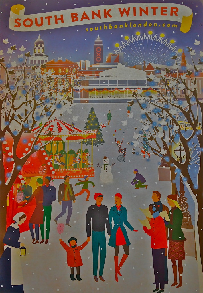 Christmas in London 2014 Southbank poster