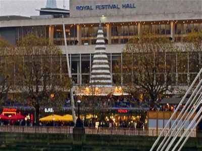 London Christmas 2014 Southbank xmas tree
