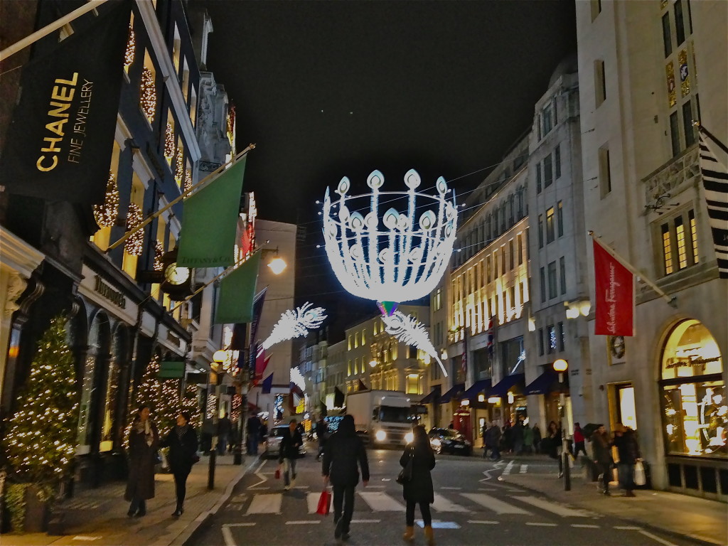 London Christmas 2014 bond street lights