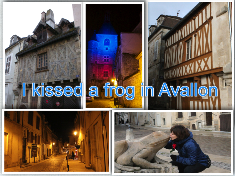 Avallon collage roadtrip to France