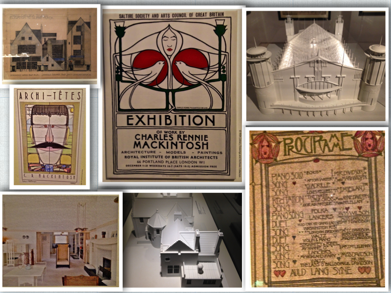Mackintosh architecture exhibition collage