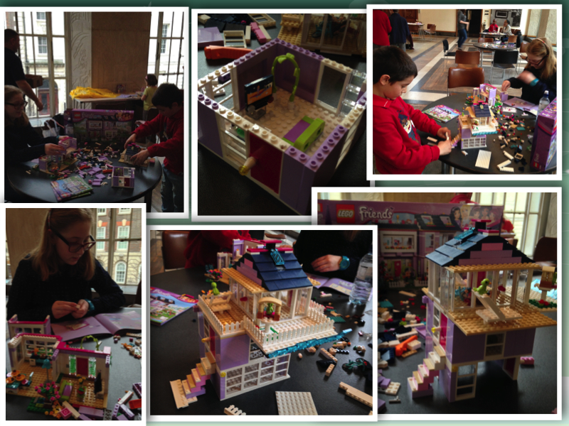 Mackintosh architecture inspired Lego Friends houses collage