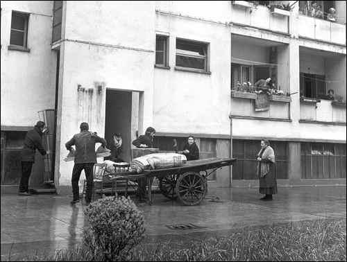 Alain Delon Rocco and his brothers film scene house