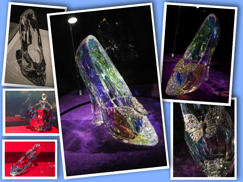 Cinderella crystal slipper collage
