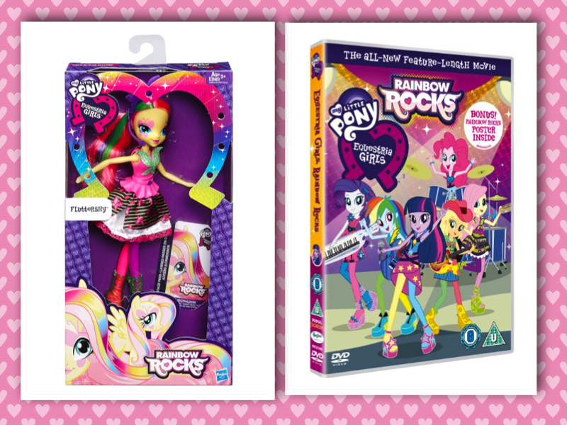 Equestria Girls doll & My Little Pony Equestria Girls Rainbow Rocks collage