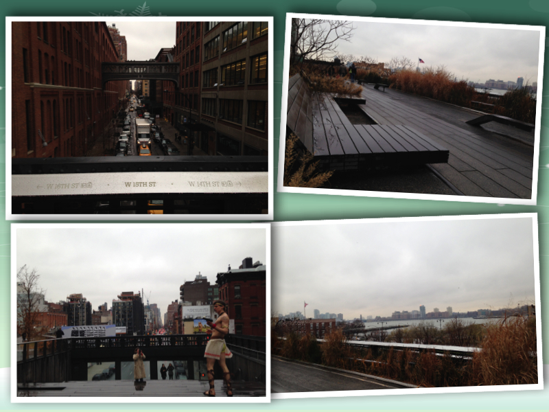 New York Chelsea High Line collage