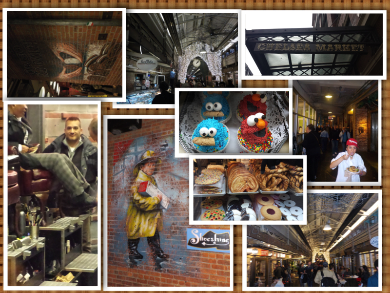 New York Chelsea Market collage