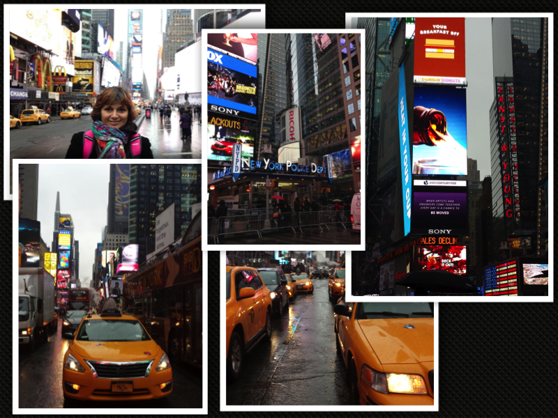 New York Times Square Broadway collage